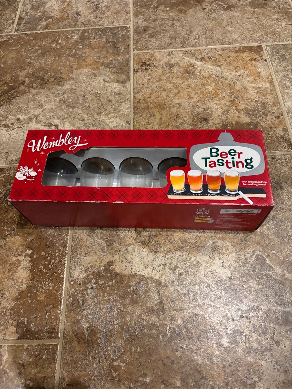 Wembley Beer Tasting Set - Red Box with Clear Window